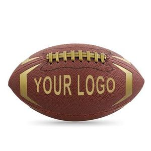 Ballon de rugby cousu à la machine pour l'entraînement Ballon de rugby de taille officielle de durabilité de taille personnalisée de qualité supérieure - Product Image 1
