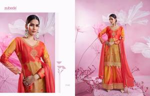 Traje Salwar listo de diseñador pesado elegante tela de Chinon de lujo último exclusivo superventas desgaste de la boda del partido para las mujeres - Product Image 3