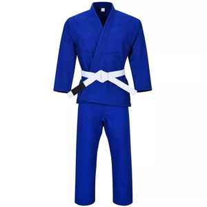 Kimono de Jiu-Jitsu Brasileño BJJ Liso, Uniforme de Artes Marciales con Color en Contraste para Entrenamiento - Product Image 6