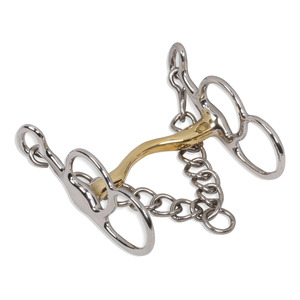 Bocado de Mariposa de Acero Inoxidable de Alta Calidad para Caballos con Acabado Pulido y Anillos de Cadena Ajustables - Product Image 4