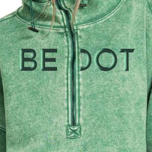 Nouveau automne personnalisé acide sweat à capuche zippé pour les femmes solide Look Vintage surdimensionné Polyester coton décontracté hiver écologique - Product Image 4