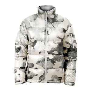 Hochwertige benutzer definierte Sublimation Kunst Digitaldruck Camo Puffer Jacke Geste ppte gepolsterte Jacke Bubble Jacket