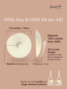 Exportateur de vrac Coussinets d'allaitement en bambou Matériau éponge lavable Coussinets de mamelon Accessoires de maternité pour l'allaitement - Product Image 4