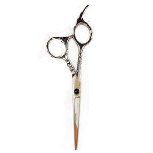Ciseaux de coiffure à poignée personnalisée Ciseaux de salon de coiffure de couleur argentée Ciseaux de salon de coiffure en acier inoxydable - Product Image 5