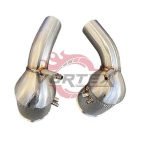 ท่อไอเสีย Vortex Factory Exhaust Header Downpipe สำหรับ PORSCHE 911 992 3.0T ปี 2019-2024 ทำจากสแตนเลสสตีล สำหรับรถแข่ง แบบไหลอิสระ - Product Image 5