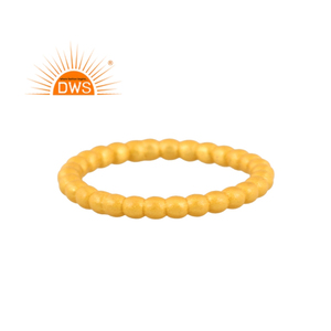 Último diseño de anillo de banda de declaración chapado en oro de 18 quilates de plata esterlina joyería personalizada para mujer regalo para ella - Product Image 1