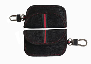 กระเป๋าใส่เหรียญหนัง PU แบบกดปุ่มปิดมีเอกลักษณ์กระเป๋าใส่เหรียญหนังสีดำ - Product Image 4