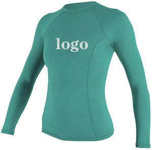 Wholesale OEM Custom Logo Women Rash Guards Sublimated UPF50 Sun Protection Compression Shirts Long Sleeve <b>Surf</b> Shirt Rash Vest - Product Image 5