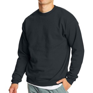Sweat-shirt à col rond pour homme, poids lourd, 100% coton, uni, hiver, logo personnalisé, OEM et vente en gros - Product Image 4