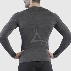 เสื้อคอมเพรสชั่นผู้ชายแบบแห้งเร็ว - เสื้อผ้าออกกำลังกายในยิมที่ระบายอากาศได้ดีและเป็นมิตรกับสิ่งแวดล้อม - Product Image 2