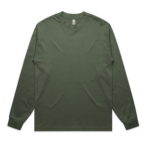 T-shirt à col rond pour homme en coton épais, coupe ample et confortable, pour toutes les saisons, T-shirt à manches longues, coupe classique - Product Image 3
