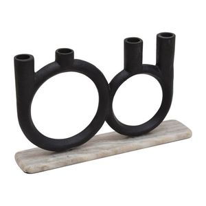 Portavelas de metal Premium elegante y duradero para mejorar el ambiente romántico en bodas, Navidad o decoración del hogar - Product Image 1