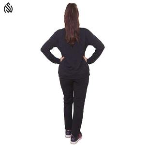 Entrenamiento deportivo y Jogging, venta al por mayor, chándales para mujer, chándal transpirable personalizado, trajes para mujer, 2 piezas, 100% algodón liso - Product Image 4