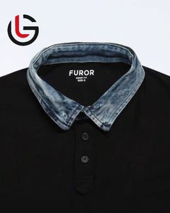 เสื้อโปโลขนาดใหญ่พิเศษสำหรับผู้ชายเสื้อเชิ้ตคอตตอนถัก100% สบายขนาดใหญ่แบบกำหนดเองได้ - Product Image 2