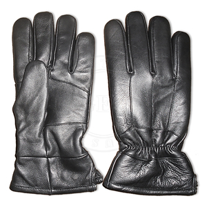 Piezas cortadas de cuero de piel de oveja Componentes de guantes negros para OEM - Product Image 3