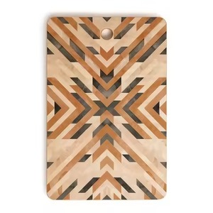 Planche à découper en bois de manguier et émail imprimé avec motif de Noël pour couper le fromage, articles de cuisine - Product Image 4