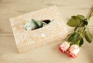 Caja de pañuelos de madera más vendida con incrustaciones de nácar, regalo perfecto para esposa, amigos, coche, hogar por ARTISAN AURA - Product Image 4
