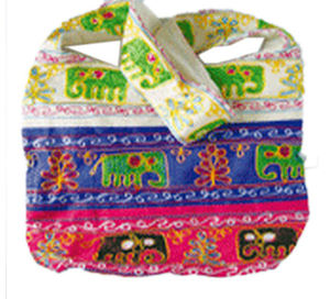 BohoMain, bolso de mano para mujer, Vintage, bohemio, étnico, trabajo artesanal, bordado a mano, diseño de elefante, cremallera, monedero de algodón a la moda, Johla - Product Image 5