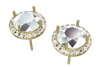 GEMFORTE INC DIY 10K 14K 18K White Prong Vvs Cvd Lab-grown Lab Grown Diamonds Studs Earring Side Lab Grown Diamond Earrings