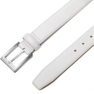 Cinturones de lujo de Pakistán para hombre, venta al por mayor, cuero de vaca profesional con logotipo personalizado, hebilla de serpiente sólida, estilo Formal - Product Image 2