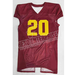 Maillot de football américain confortable de qualité supérieure uni fabriqué au Pakistan uniforme de maillot de football américain - Product Image 1