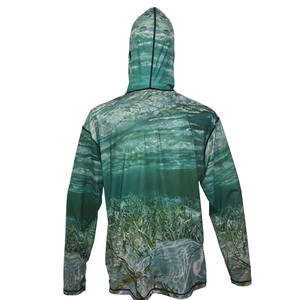 Chaqueta de Pesca Personalizada de Manga Larga con Protección Solar UPF 50+, Transpirable, que Absorbe la Humedad, con Capucha, Secado Rápido, Logotipo Frontal - Product Image 3