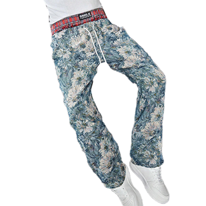 Pantalones de chándal holgados de algodón liso con bolsillos, pantalones de Jogger de gran tamaño para mujer, ropa de calle, pantalones de chándal informales para hombre - Product Image 1