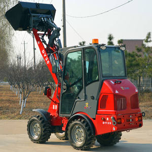 4 <b>Wheel</b> Drive Mini <b>Wheel</b> Loader Hoflader DY35 <b>Small</b> Farm Front End Loader for Sale - Product Image 3
