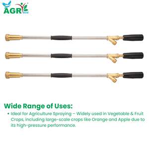 Pistola de Pulverización SS Apple Master de 2 Pies de Longitud, Pulverizador de Agua de Alta Presión para Agricultura, Cuerpo Duradero de Acero Inoxidable - Product Image 5