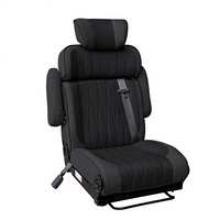 Siège passager simple en cuir et PVC de luxe, pliable à plat, pour la modification de SUV et de berlines
