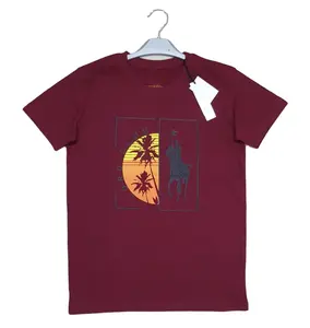 공장 핫 세일 하이 퀄리티 디자인 가능한 인쇄 소년 티셔츠 슬림 핏 O 넥 소년의 티셔츠 제조 방글라데시에서 수출
