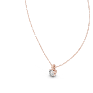 Collier pendentif en diamant VVS-VS EF créé en laboratoire 1 CT, or rose, jaune, blanc 18 carats, 14 carats, bijoux de luxe pour femmes - Product Image 4