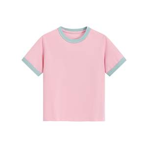 Custom Women's Summer <b>Short</b> <b>Sleeve</b> 100% Cotton T-Shirt Breathable Fashion <b>Lady</b> <b>Tops</b> with Custom Logo - Product Image 1