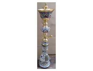 ชุดสูบบุหรี่ชิชาคุณภาพดีที่สุด ทำจากสแตนเลสชุบทองประดับมุก พร้อมท่อสูบแบบมินิเคลือบแล็กเกอร์สไตล์อียิปต์สุดหรู - Product Image 2