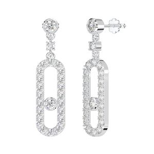 Boucles d'oreilles rondes en argent Sterling 925, bijoux fins en pierre CZ, cadeau de haute qualité pour femmes - Product Image 5