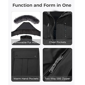 Chaqueta Parka de Invierno para Hombre, Diseño Nuevo, Impermeable, Cortavientos, Personalizable - Product Image 5