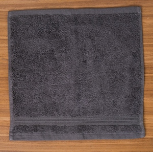 Toalla facial de algodón de larga duración, paño de rizo de tejido gris de secado rápido con diseño tejido para Home Hotel Spa Golf - Product Image 1