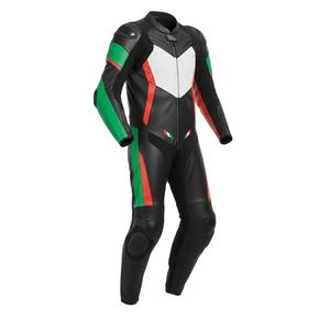 Combinaison de moto en cuir pour homme avec logo personnalisé, vente en gros, équipement de protection professionnel, combinaison monopièce pour motard, combinaisons avec protections CE - Product Image 3
