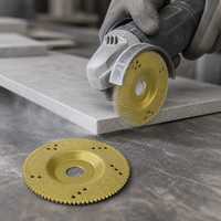 Disque de meulage et de polissage diamanté brasé sous vide industriel de 125 mm, disque de coupe à sec pour meuleuse d'angle, pierre, béton, carrelage