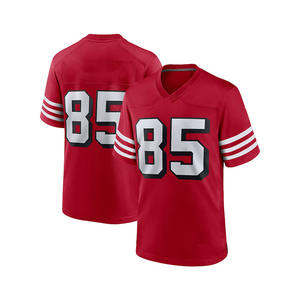 Maillot de football américain personnalisé de haute qualité en polyester 280G, imprimé par transfert thermique, manches courtes, vente en gros, collection 2026 - Product Image 4