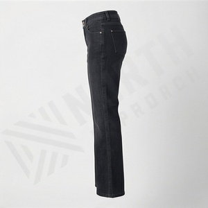 <b>Women's</b> Wide Leg Mid Waist Relaxed Pants Straight Leg Trendy Corduroy Workout <b>Jean</b> Pants for <b>Women</b> Customized Color Styles - Product Image 3