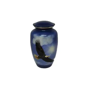 Beautiful Standard Metal Cremation <b>Urns</b> for Human and Pet Ashes Unique Design for Funeral Supplies <b>Catering</b> to Adults - Product Image 3