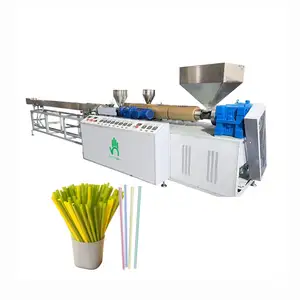 Five Fingers FFN- Exports Single color drinking straw making extruder machine plastic pipe lollipop stick making machine