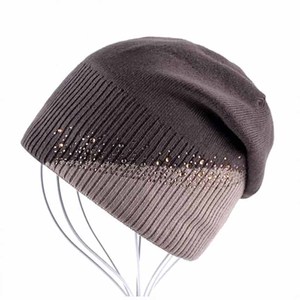 หมวกบีนนี่หมวกถักอะคริลิคสไตล์สตรีทฤดูหนาวสินค้ามาใหม่ - Product Image 4