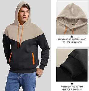 Sweat à capuche vierge personnalisé pour hommes avec poche plate en coton épais sweats unisexes vêtements logo personnalisé surdimensionné épais sweats à capuche pour hommes - Product Image 4