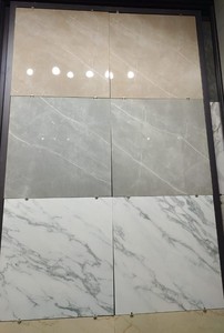 Oceano 800x800mm Carreaux muraux en porcelaine de marbre gris Carreaux de céramique polis émaillés pour le salon Carreaux d'appoint pour la décoration intérieure - Product Image 3