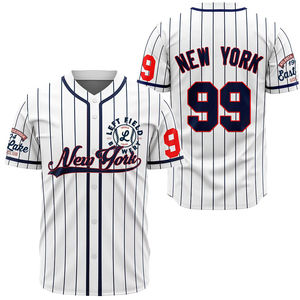 Dernier modèle Maillot de baseball pour homme 100% polyester Impression de logo sur mesure Nom de l'équipe et nom du joueur disponibles - Product Image 6