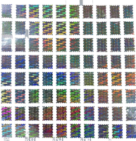 Kertas Perekat Holografik Warna Perak Potongan Zikzak Hologram Keamanan Penomoran Laser Label Kemasan Label Merek Label
