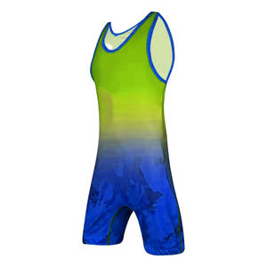 ชุดซิงเกิลต์สำหรับนักมวยปล้ำคุณภาพดี พิมพ์ลายแบบซับลิเมชั่น ออกแบบโลโก้ได้ตามต้องการ ชุดกีฬาสำหรับฝึกศิลปะการต่อสู้ ชุดซิงเกิลต์สำหรับนักมวยปล้ำผู้ใหญ่ - Product Image 1