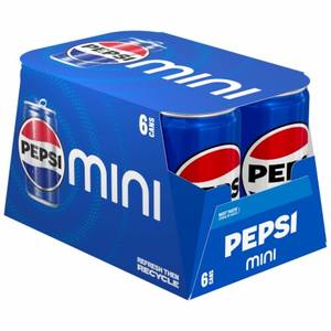 Mini canettes Pepsii Cola Soda Pop 6 ct / 7.5 floz-Paquet de 2 - Product Image 2